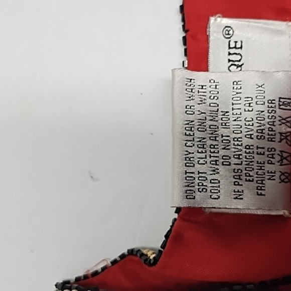 Red Ornate Blazer with Gold Trim and Beading Size:L - Picture 7 of 7